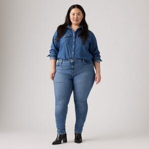 Levi's 721 Plus Size 20W High Rise Skinny Jeans, Medium Wash NEW